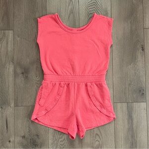 Athleta Girl XL 14 Coral Pink Retreat Yourself Romper